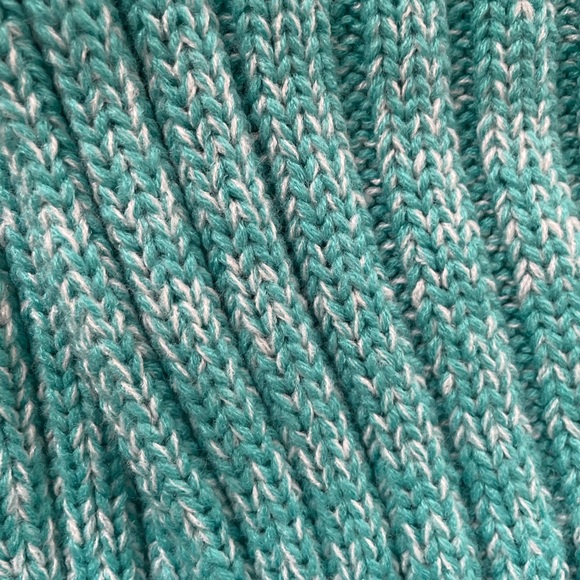 Aqua Knit Crochet Handmade Mermaid Tail Blanket - Picture 7 of 8
